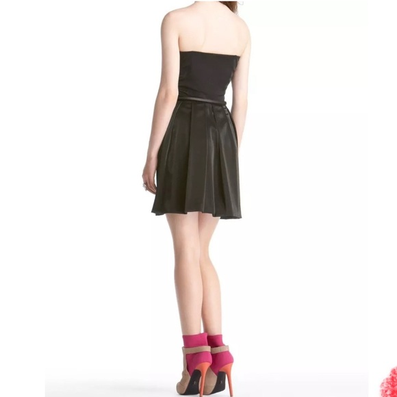 RACHEL ROY BLACK METALLIC GOLD BELT STRAPLESS DRESS SIZE 10 NWT - Picture 2 of 16